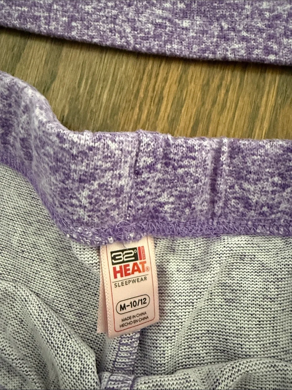 Brand new with tags*Girls’ 32 Degrees Purple Heather Short Sleeve Pajama Set